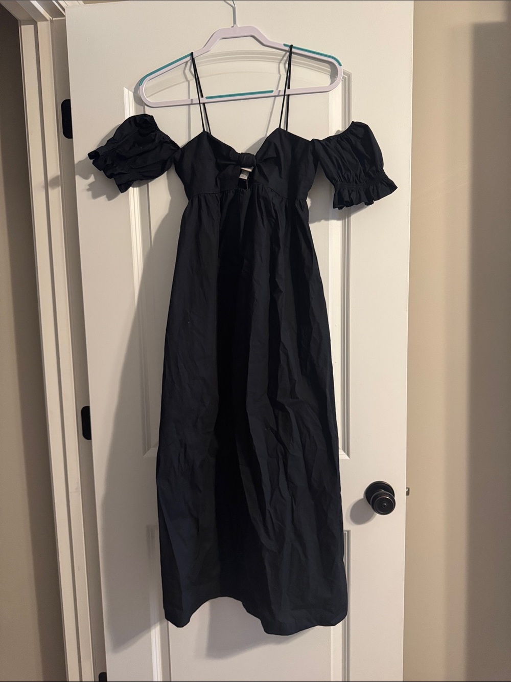 a new day Black Off-Shoulder Maxi Dress